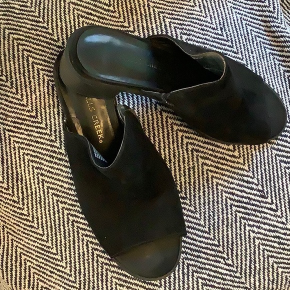 Suede Black Sandals - Picture 2 of 6